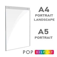 Image of Wall Sign Holder Clear Poster Display Information Holder. A4 & A5, BEST PRICE!