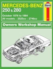 Image of Mercedes-Benz 250 & 280 123 Series Petrol (Oct 76 - 84) Haynes Repair Manual: 76