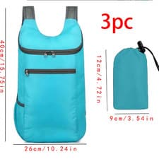 Image of Foldable Waterproof Travel Backpack - Lightweight, Large Capacity, Tear-Resistan
