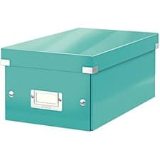 Image of Leitz DVD Storage Box, Ice Blue, Click and Store Range, 60420051