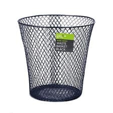 Image of 1/2x Wire Mesh 9" Waste Basket Bin Paper Rubbish Home Office Kitchen Bedroom New