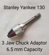 Image of 130A & 130B STANLEY YANKEE SCREWDRIVER - 3 JAW CHUCK ADAPTOR ADAPTER HOLDER