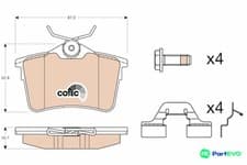 Image of TRW DISC BRAKE BRAKE PAD SET GDB1799 FOR CITROËN PEUGEOT