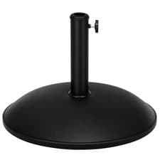 Image of Outsunny Heavy Duty Cement Parasol Base 20kg Round Patio 45x45x35 cm, Black 