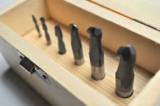 Image of 6pc 4 flute Solid Carbide End Mill TiALN coated