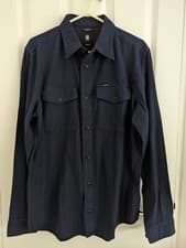 Image of G Star Mens Shirt - Long Sleeve - Blue / Navy - Medium - BNIT