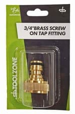 Image of Toolzone Tap Fitting 3/4 Brass Screw on - Toolzone Kdpgd155