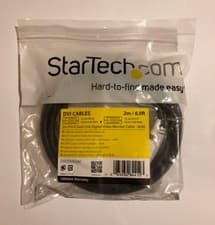 Image of StarTech.com 2m 6.5ft DVI-D Dual Link Cable Monitor Cable 25 pin DVI-D Cable M/M