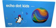 Image of Amazon Echo Dot Kids Smart Speaker 5th Gen Rainbow Swirl with Alexa Subscription