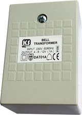 Image of GreenBrook White Bell Chime Transformer 1A Input 230V Output 4/8/12V - DAT01A