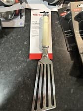 Image of KitchenAid MasterClass KitchenCraft Stainless Steel Flex Turner Almond Cream