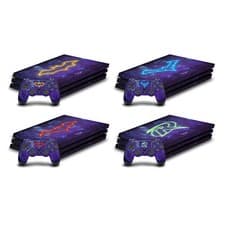 Image of OFFICIAL GOTHAM KNIGHTS CHARACTER ART VINYL SKIN DECAL FOR SONY PS4 PRO BUNDLE