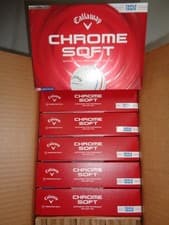 Image of NEW SIX DOZEN (72 BALLS) 2026 CALLAWAY CHROME SOFT TRIPLE TRACK GOLF BALLS,WHITE