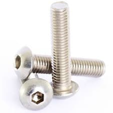 Image of M2 M2.5 M3 M4 STAINLESS HEX SOCKET BUTTON HEAD ALLEN BOLTS SCREWS SCREW ISO7380