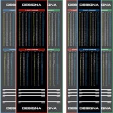 Image of Designa Darts, Non Slip Carpet Darts Mat, Checkout Design - Multiple Colour/Size