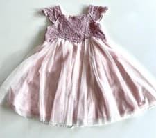 Image of Monsoon 12-18 mths Baby Girl Party Dress Baby Pink