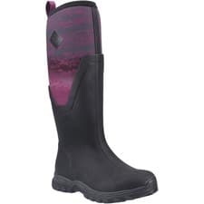 Image of Muck Boots Arctic Sport II Tall Black Rubber/Neoprene Female Weather Wellingtons