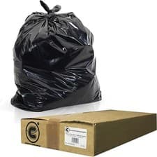 Image of DCS Pack of 200 Heavy Duty Black Bin Bags 80L – Extra Strong black Refuse Sacks
