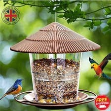 Image of Hanging Wild Bird Feeder Feeding Station Seed Nut Garden Birds Seed Dispenser