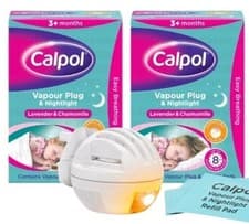 Image of 2 X Calpol Vapour Plug + 6 Refill Pads.
