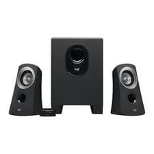 Image of Logitech Z313 2.1 Desktop Speaker System with Subwoofer, Black, 25W RMS, 3.5 mm