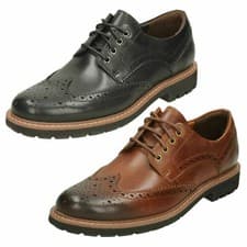 Image of Mens Clarks Brogue Formal Shoe - Batcombe Wing
