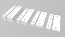 Image of Ring Alarm Contact Sensor (1st Gen) Spacer Shim Riser Set / Custom size to order