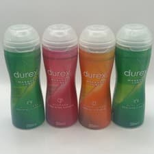 Image of x4 Durex 2-In-1 Ylang Ylang Guarana Aloe Massage & Water-Based Lube 200 Ml