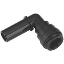 Image of 2 PACK - 15mm Swivel Stem Elbow Adapter 90° Angled - Air Ring Main Pipe Male