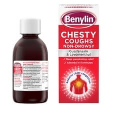 Image of Benylin Chesty Coughs Syrup 125ml – Non-Drowsy Formula for Mucus Relief & Chest
