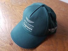 Image of Genuine Original Aston Martin F1 Formula One Official Team Green Cap. Size Adult