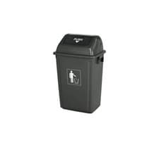 Image of Push Flap Litter Bin 100L - Grey