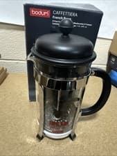 Image of Bodum CAFFETTIERA Coffee Maker, Black, 8 Cup Free & Fast Shipping