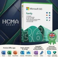 Image of Microsoft Office 365 Home Family 1 Year 6 Users PC/Mac/Phone Same Day Email