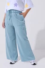 Image of Yours Curve Plus Size Womens Cargo Joggers
