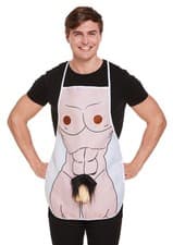 Image of Nude Novelty 3D Willy Apron Sexy Man Male Naked Rude BBQ Cooking Chef Apron