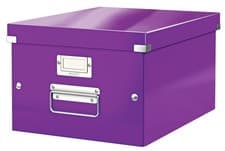 Image of Leitz A4 Storage Box, Click and Store Range 60440062 - Medium, Purple Purple Med