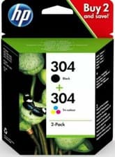 Image of Genuine HP 304 Black & Tri Colour Ink Cartridge 3JB05AE for OfficeJet 2620 2630