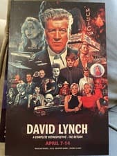 Image of NEW!!! Rip David Lynch FIlm Director Twin Peaks Memories Poster