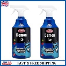 Image of CarPlan Demon Ice 1L 2 Pack - 2 in 1 Pre-Icer & De-Icer - Prevents Overnight Fre