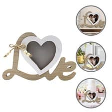 Image of Memorial Photo Frame Wood Picture Mother's Day Decoration Daughter