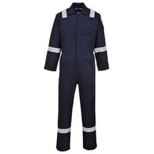 Image of Coverall Flame Resistant Light Weight Anti-Static 280g Size LNavy Portwest FR28