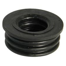Image of SP10 FloPlast Rubber Boss Adaptor 32mm Push Fit Black 110mm Soil System