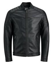 Image of Jack And Jones +fit Leather Jacket, £150 New A Year Ago, Never Worn