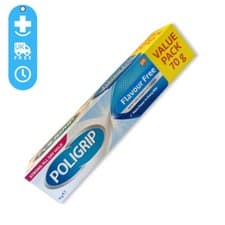 Image of Poligrip Flavour Free Denture Fixative Cream Value Pack 70g x 1 Pack