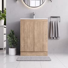 Image of Belofay Floor Standing Vanity Unit with basin | Bathroom Vanity Unit with basin