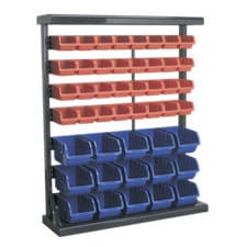 Image of Sealey Bin Box Storage System Powder Coated Steel Racking With 47 Bins TPS47