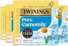 Image of Twinings Pure Camomile Flavoured Tea - 320 BiodegradableTea Bags Multipack of 4