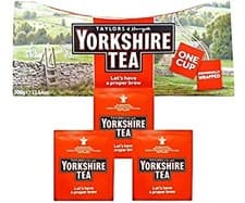 Image of Yorkshire Tea Individually Wrapped Tagged Enveloped One Cup Tea Bags