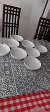 Image of   Denby White Style By Life  8 pieces  cereal bowls  new  £55